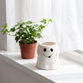 thumbnail image 2 of DefiDgd Cute Ghost Shaped Ceramic Succulent Planter Pot,Small Plant Flower Container for Halloween Indoor Tabletop Bedroom Living Room Balcony Farmhouse Home Decor(A), 2 of 7