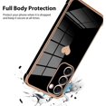 thumbnail image 3 of for Samsung Galaxy S23 Plus 5G Case Heart Plating Electroplate Luxury Elegant Case Camera Protector Soft TPU Shockproof Protective Corner Back Cover Galaxy S23 Plus 5G Case -Black, 3 of 11
