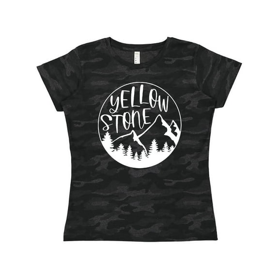 Inktastic Yellowstone National Park- Mountains Women's T-Shirt