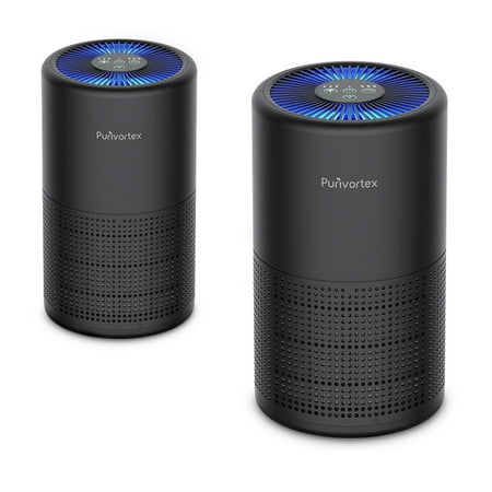 

Purivortex Air Purifiers for Small Home Quiet Sleep Mode True HEPA Filter Removes 99.97% Dander Smoke Odor Dust and Pollen