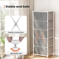 thumbnail image 4 of Pellebant Light Gray 5-Drawer Dresser Household Vertical Storage Tower Chest, 4 of 10
