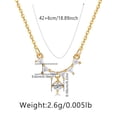 thumbnail image 1 of Zhuge Colgante de collar hecho a mano, engastado con collar colgante de circonita (oro), 1 of 2