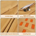 thumbnail image 5 of 77"x24" Electric Heated Throw Blanket Portable USB Heated Shawl Wearable Heating Blanket with Zipper 3 Heating Levels Machine Washable Brown, 5 of 10