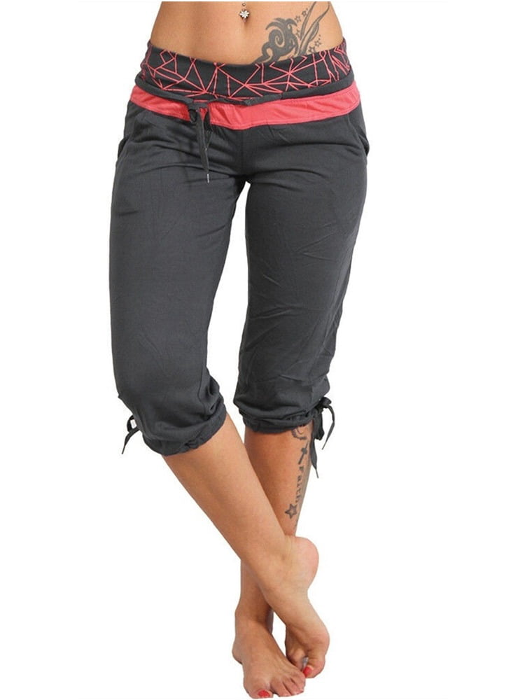 Knee-Length Capri Casual Pants 