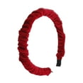 thumbnail image 4 of Korean Fashion Hairband Solid Color Handmade Headband Beauty Accessory Party Girl Styling Tool Children Using Supplies Red, 4 of 5
