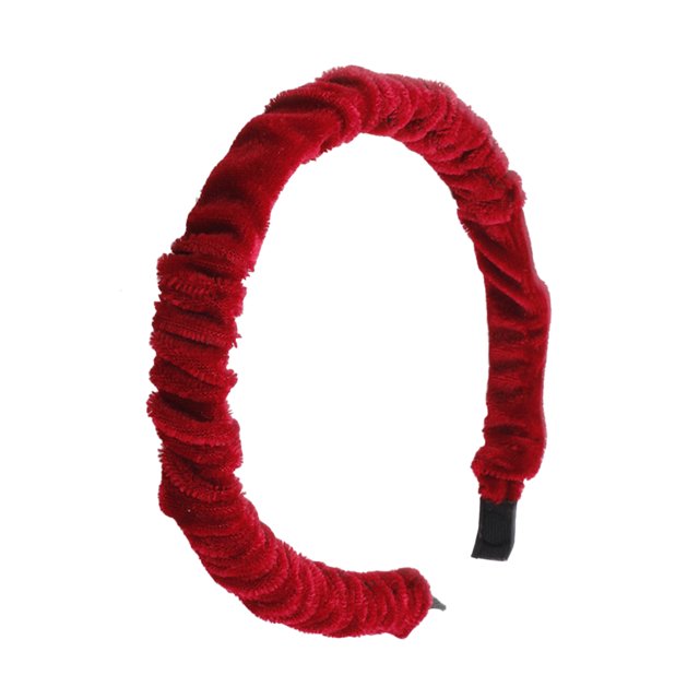 Minnieouse Diadema de moda coreana, diadema hecha a mano de Color sólido, accesorio de belleza, herramienta de estilismo para niñas de fiesta, suministros Accesorio para el cabello Rojo Minnieouse AP011316-03B
