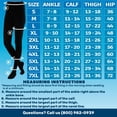 thumbnail image 6 of 3-Pack Women Compression Pantyhose by Absolute Support 20-30mmHg Black 5XL, 6 of 10