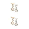 thumbnail image 4 of ZLight 2X Pocket Watch Sweet Gift Hanging Pendent Stainless Steel Fine Workmanship Attractive Clip-on Long-lasting Practical as shown 2Set, 4 of 6