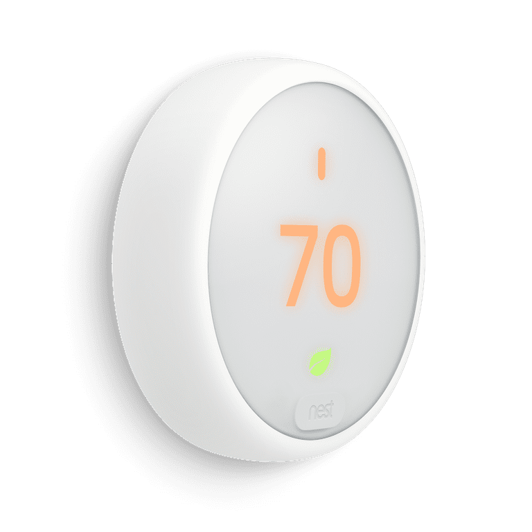 Google Nest Thermostat E - Programmable Smart Thermostat for Home T4000ES -  3rd Generation Nest Thermostat (Frosted White)- Compatible with Alexa
