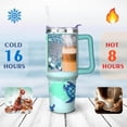thumbnail image 4 of Sea turtle Tumbler with Handl, Stainless Steel Vacuum Insulated Travel Coffee Mug 40 oz, Inspirational Birthday Christmas Gifts for Sea turtle Lover Friends, 4 of 6