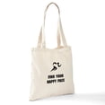 thumbnail image 6 of CafePress - Happy Pace Tote Bag - Unisex Canvas Tote Bag, Beige, 1-Piece, 6 of 6