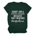 thumbnail image 1 of Mrat Blouses & Chemises à Manches Courtes Col Rond Hauts à Sequins pour Femmes Hauts de Travail pour Dames Blouse à Manches Courtes Imprimé Lettre T-Shirt Hauts Manches Courtes Chemises pour Femmes, 1 of 7