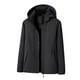 thumbnail image 2 of Chaquetas y abrigos casuales con capucha de manga larga Chaqueta de mujer Abrigo cálido Impermeables Cortavientos Chaqueta de lluvia con capucha Chaqueta impermeable con capucha para exteriores a prue, 2 of 3
