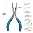 thumbnail image 2 of LNGOOR Round Nose Loop Plier 2-8mm Loops Precision Wire Looping Plier Non-Slip Handle for Beading Jewelry Making and Wire Forming, 2 of 6