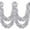 E, variant on 32/50 FT Christmas Tinsel Garland, Metallic Twist Hanging Garland with Snowflake for Christmas Tree, Party Supplies, Indoor Outdoor Holiday Home Decor