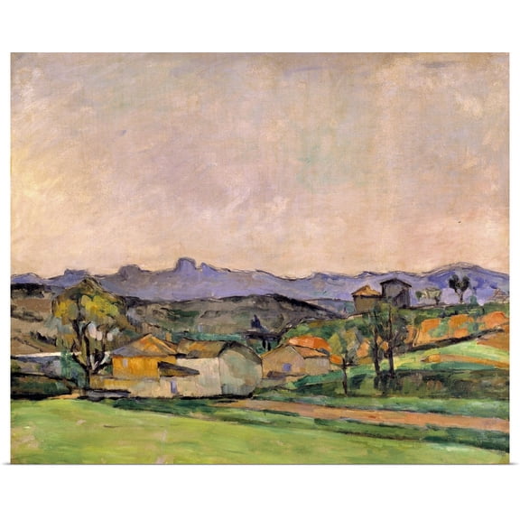 Great BIG Canvas | Rolled Paul Cezanne Poster Print entitled The Chaine de l'Etoile with the Pilon du Roi, c.1878-79