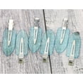thumbnail image 2 of 6Pcs No Bend Hair Clip Makeup Pin Curl Clips No Crease Hair Clip for Hairstyle Bangs Waves Styling Hair Salon (Glitter Blue), 2 of 3