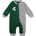 thumbnail image 2 of Infant Green Michigan State Spartans Playbook Two-Tone Sleeper, 2 of 3