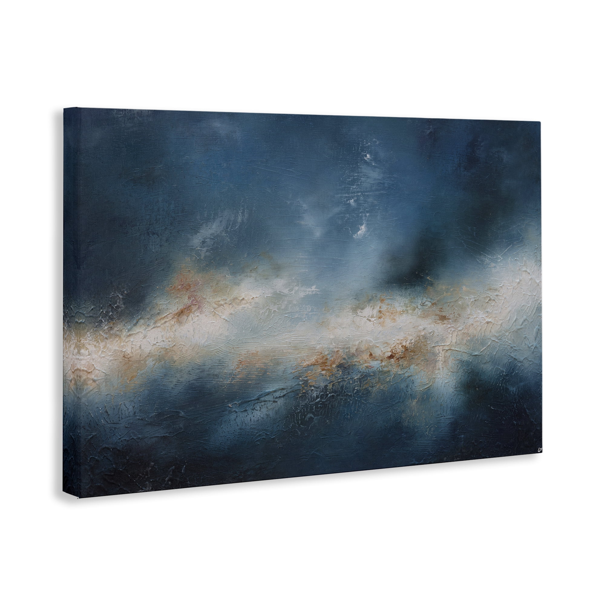 Stupell Industries Beneath The Surface Abstract Abstract Painting Wrapped Canvas Art Print Wall Art, 30 x 20