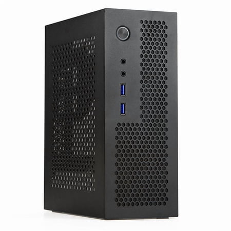 A09 HTPC Computer Case Mini ITX Gaming PC Chassis Desktop Chassis USB3.0 Computer Case Home Computer Case Black