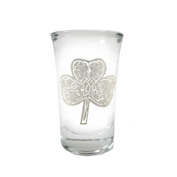 Lyoncraft SHCL01 1.5 oz Celtic Clover Engraved Shot Glass