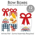 thumbnail image 6 of Big Dot of Happiness Fire Up the Grill - Square Favor Gift Boxes - Summer BBQ Picnic Party Bow Boxes - Set of 12, 6 of 8