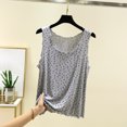 thumbnail image 7 of Achuyrbd Tank Tops for Women Floral Print Square Neck Tank Top, Sleeveless Fitted Casual Top, 7 of 7
