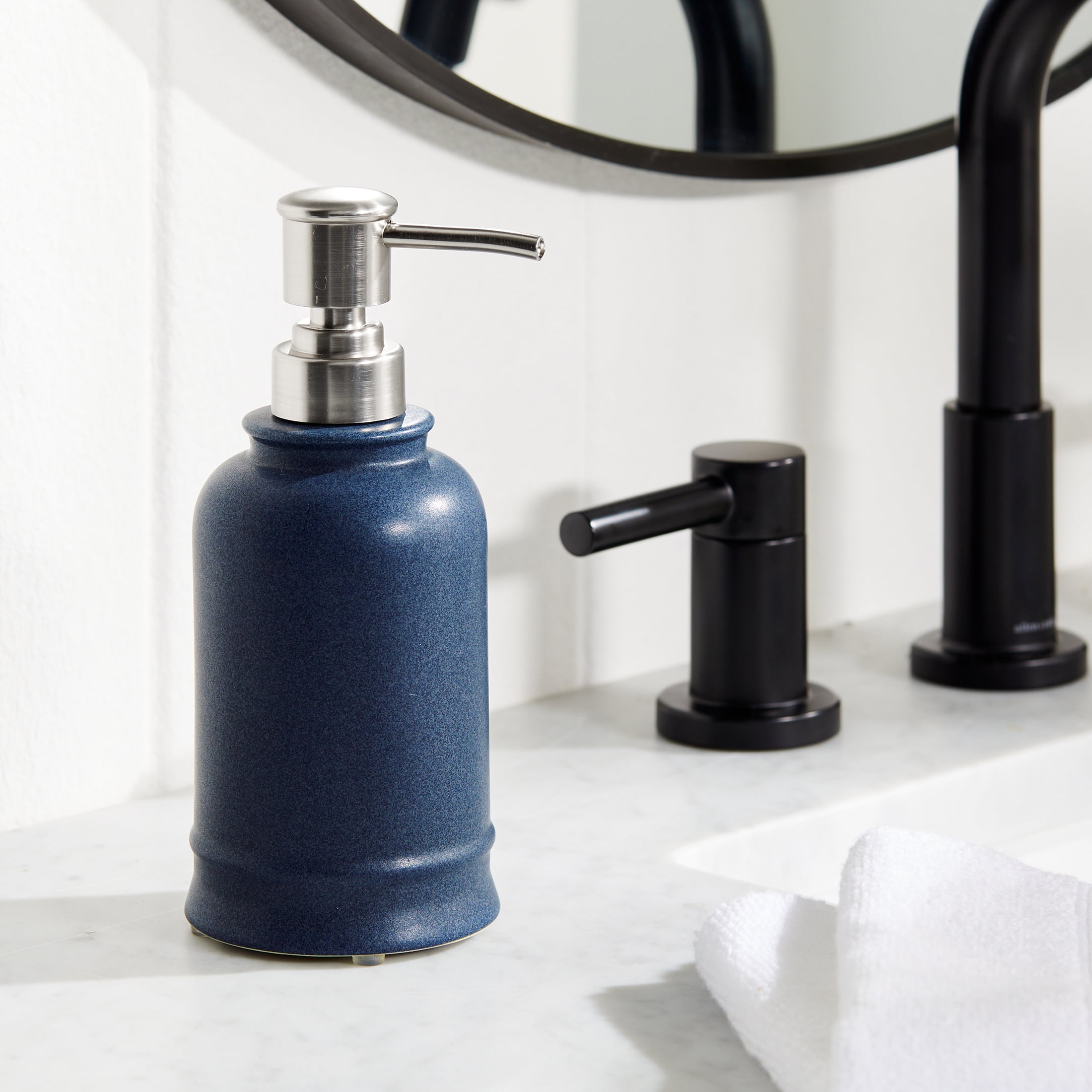 Better Homes & Gardens 3P Bath Set 3-Piece Coarse Plain ceramic, Plastic Bathroom Canister Sets