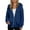 Blue, variant on Women Casual Zip Up Hoodies Relaxed Fit Oversized Sweatshirt with Hood Lightweight Fall Jackets for Women 2025Light Brown 2XL