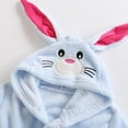 thumbnail image 3 of Animal Hooded Baby Towel Washcloth, Toddler Premium Cotton Absorbent Bathrobe - for Girls Boys 1-6Y (Rabbit), 3 of 7