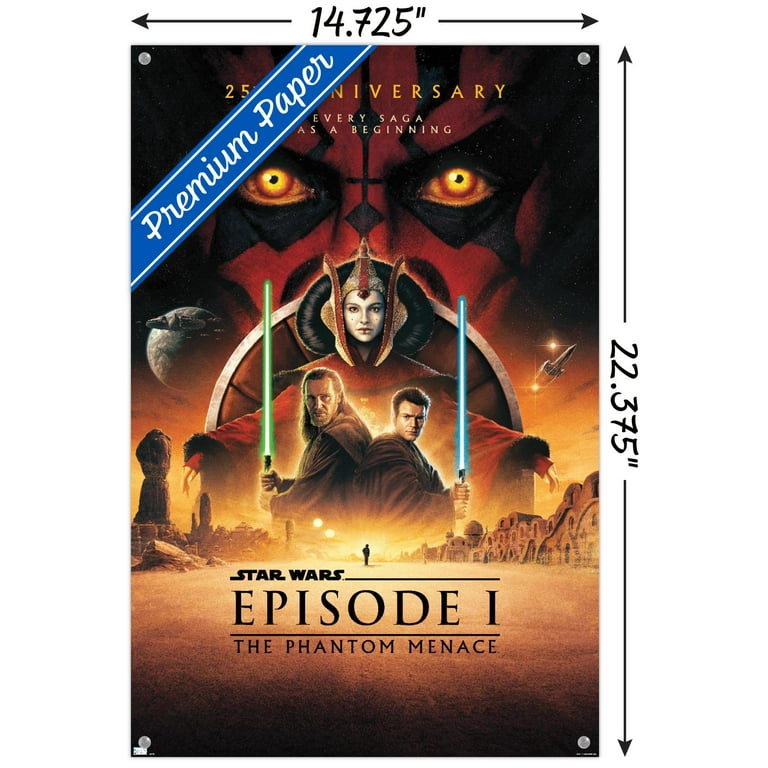 Star Wars: The Phantom Menace - 25th Anniversary One Sheet Wall