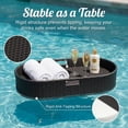 thumbnail image 6 of Homall 40×30×7in Rattan Floating Pool Tray Wicker Serving Tray for Food Drinks Floats for Spas Pool Parties, Black, 6 of 7