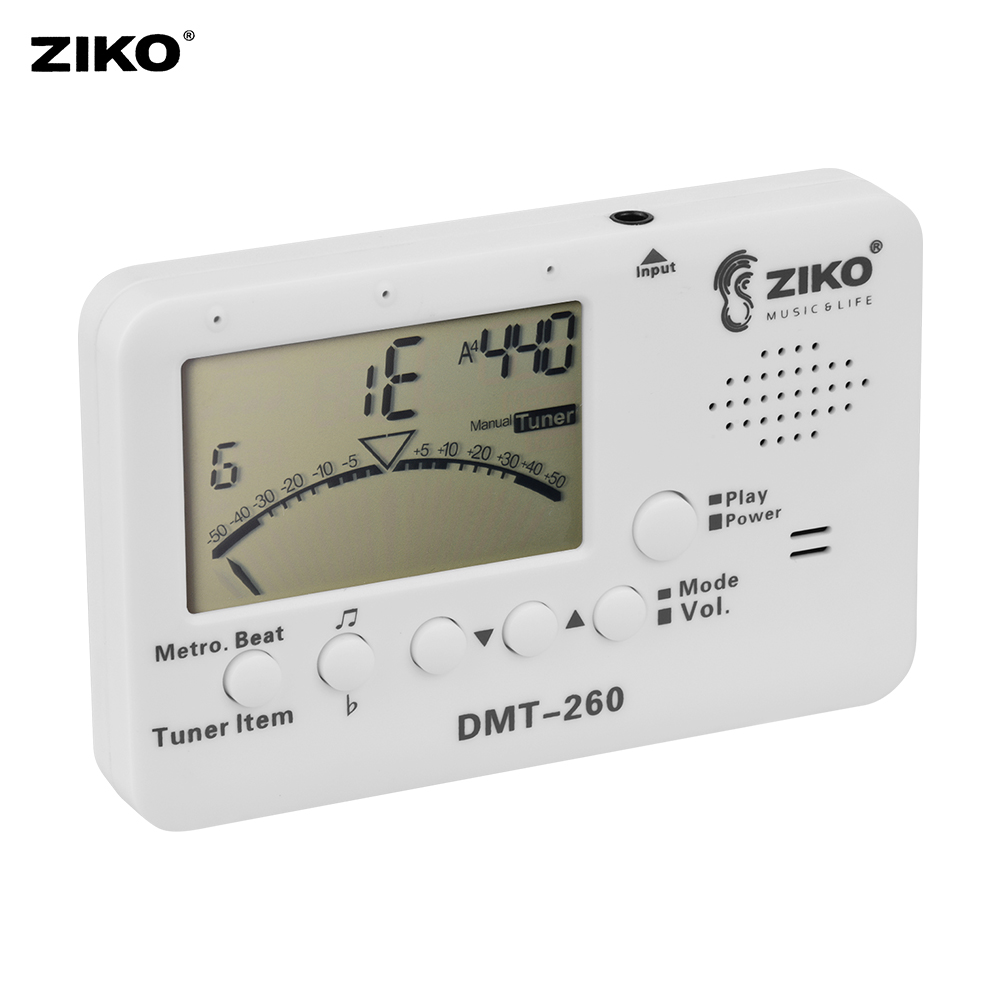 Ziko Dmt 260 Multifunction Tuner Metronome For Guitar Bass Ukulele Chromatic Audomatical And Manual Tuning Musical Instruments Accessories White Walmart Com Walmart Com