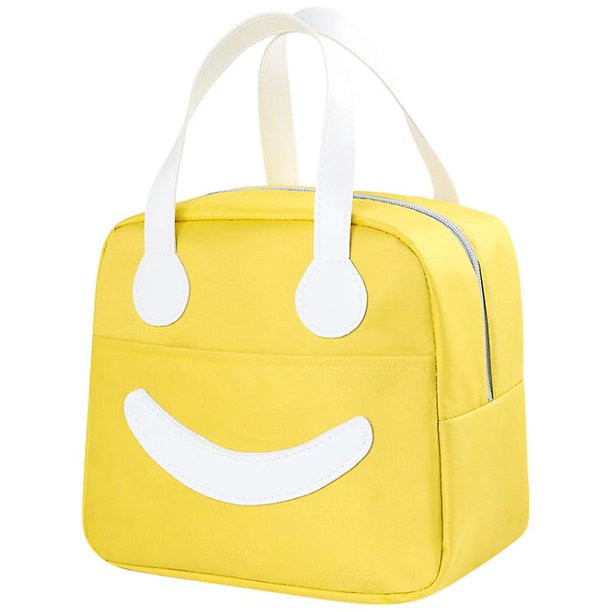 Bolsa de tela Oxford impermeable y gruesa para pícnic, lonchera portátil grande, bolsa de aislamiento para congelados, paquete de aislamiento, color amarillo