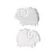 thumbnail image 3 of Stylish Lamb Earrings Silver Ear Studs for Women 1Pair Simple Fashion, 3 of 3