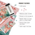 thumbnail image 4 of Lantern Press 1000 Piece Jigsaw Puzzle, Florida, Vintage Print Press, Flamingo, 4 of 5