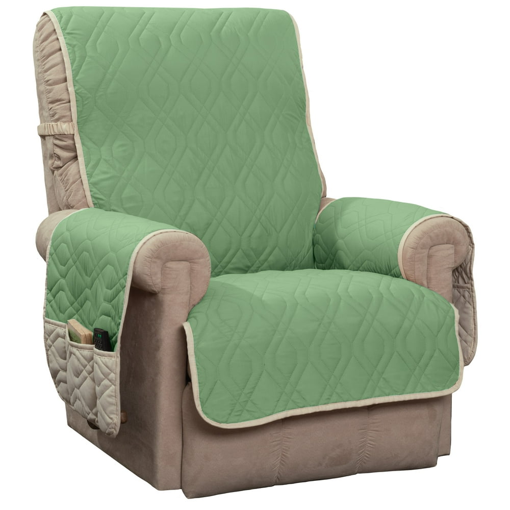 Innovative Textile Solutions Green 5 Star Reversible Waterproof Quilted Recliner Furniture Cover