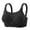 X472-Black, variant on Censtreet Bras for Older Women No Underwire Front Closure Comfort Senior Wireless Closing Bra