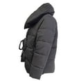 thumbnail image 2 of AVEC LES FILLES Women's Cropped Wrap Puffer Jacket, Black, Large, 2 of 3