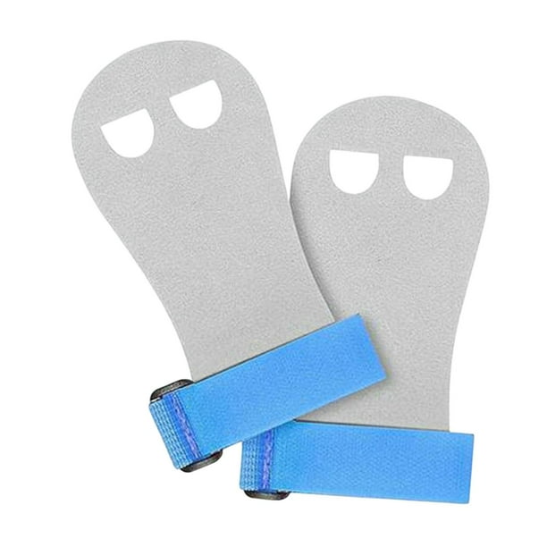 Protectores de manos para levantamiento de pesas, ligeros y transpirables para niños y adultos. Azul