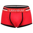 thumbnail image 4 of zuwimk Mens Underwear Men's Underwear Bamboo Briefs Super Soft Comfort Lightweight Pouch Briefs Red,L, 4 of 4