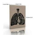 thumbnail image 4 of VONKY Fiber Lung Structure Painting Waterproof Colorful Picture Indoor Classroom School Teaching Science Poster with Frame, 4 of 6