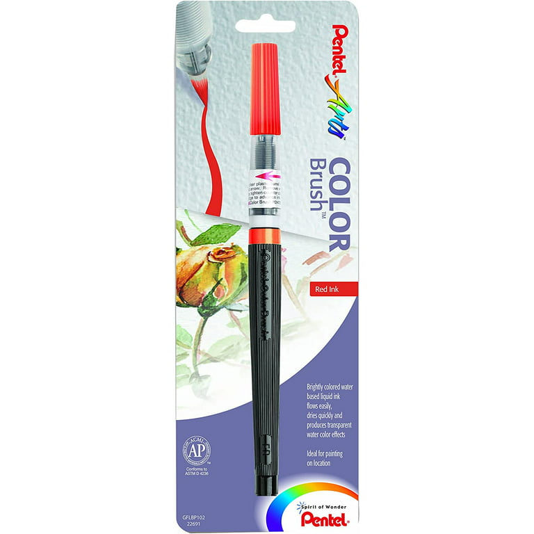 Pentel Arts Color Brush Pen-Red Ink 