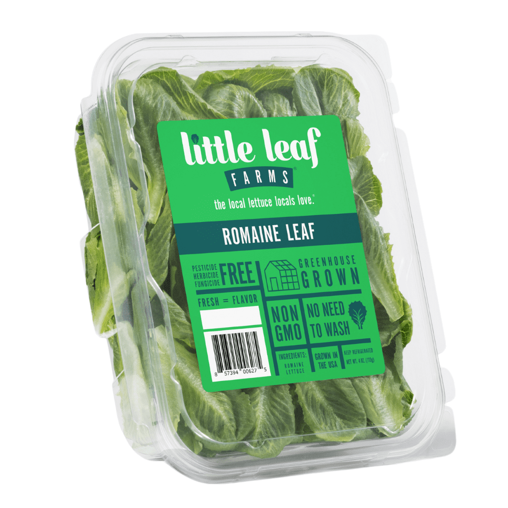 Little Leaf Farms Romaine Leaf, 4 oz Clam Shell, Fresh