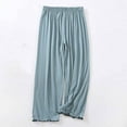 thumbnail image 2 of ABATAB Women's Comfy Pajamas Pants Wide Leg Stretchy Sleepwear Casual Lounge Elastic Waited Comfy Cozy Pj Bottoms, 2 of 3