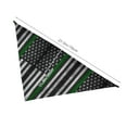 thumbnail image 3 of Thin Green Line Flag Dog Bandana Adjustable Dog Bib Scarf Handkerchief For Large Medium Small Dogs Cats Pets, 3 of 6