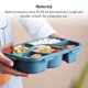 thumbnail image 5 of Matsuzay Fiambrera de acero inoxidable PP PS, contenedores de almacenamiento de alimentos para Picnic, cajas de horno microondas Bento con tapa sellada cartulina Verde, 5 of 6