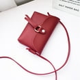 thumbnail image 2 of Kukoosong Crossbody Bags for Women Shoulder Bag Fashion Womens Solid Cover Tassels Cross Body Shoulder Telephone Coin Bag Wine Red, 2 of 2