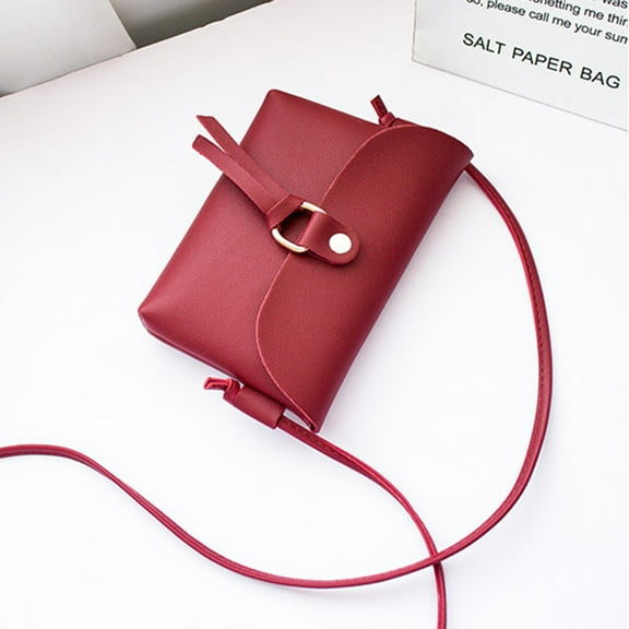 Juebong Fashion Women's Solid Cover Tassels Cross Body Shoulder Telephone Coin Bag