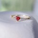 thumbnail image 3 of anillos mujer boda tous joyería mujer anillos aesthetic Anillos de rubí de amor para mujer, anillo de circón de cristal de corazón, accesorios para mujer, joyería de fiesta de boda, regalo de anivers, 3 of 4